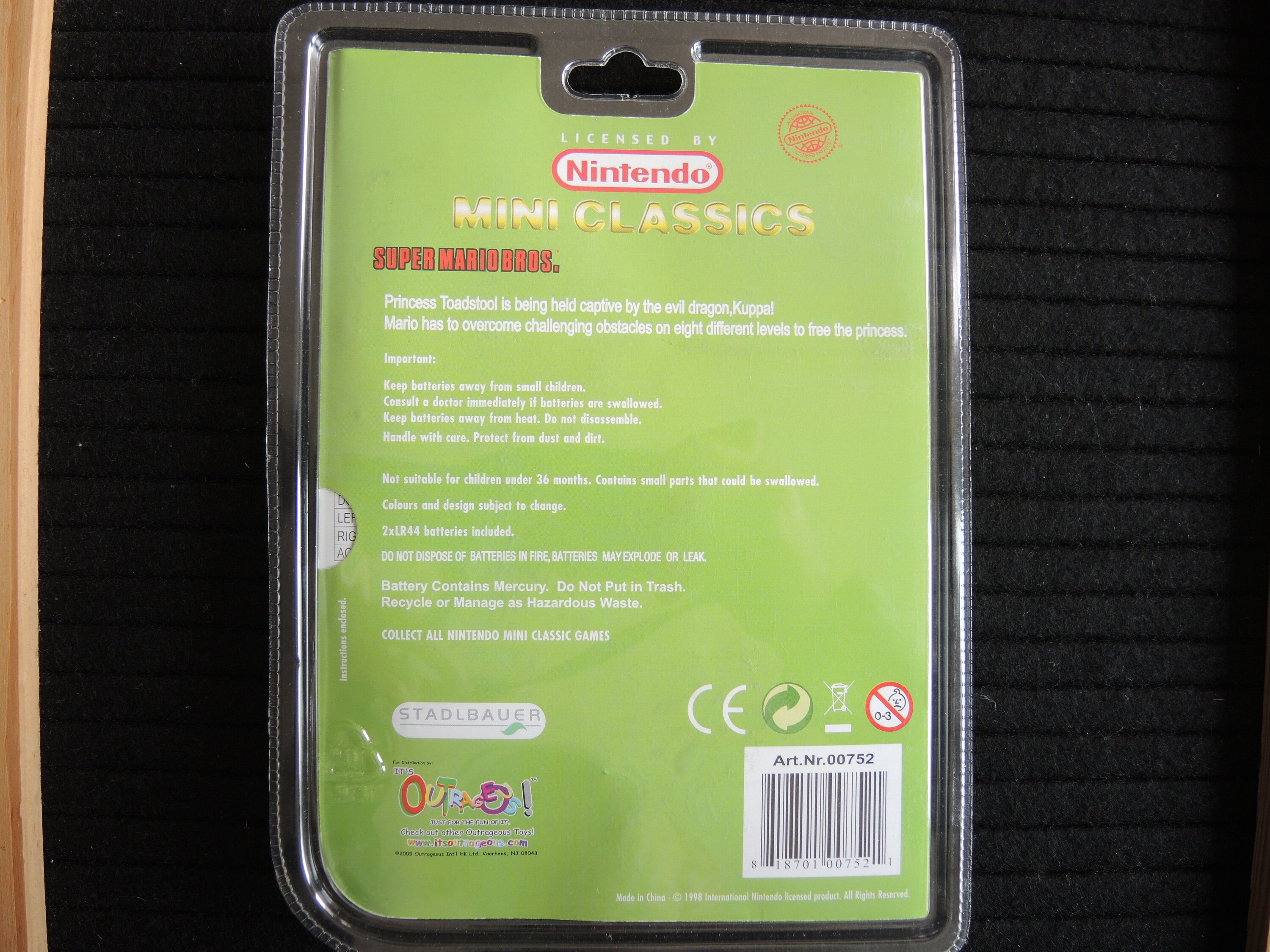 Nintendo Mini Classics Super Mario Bros Electronic Handheld Game