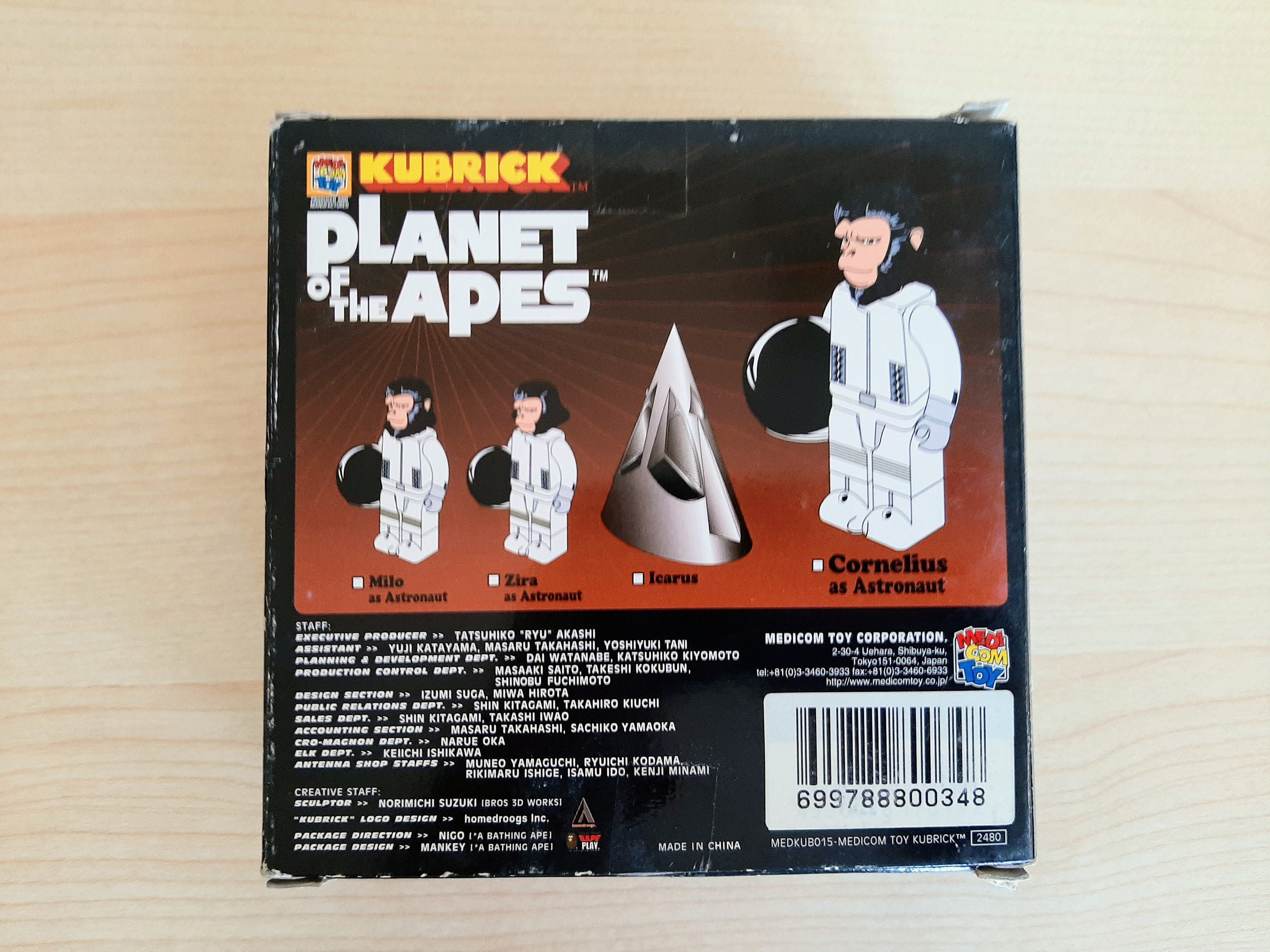 Planet of the Apes Kubrick: Cornelius Astronaut Medicom Toy Set - Etsy