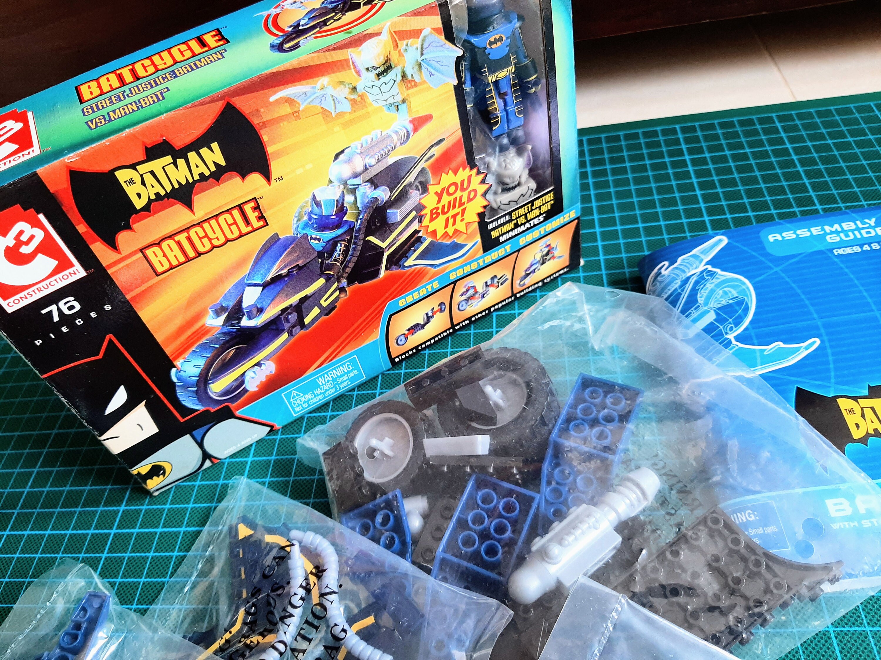 Minimates Art Asylum C3 Batcycle Batman - Etsy