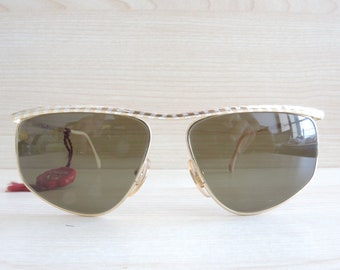 CASANOVA 3053 vintage zonnebril gemaakt in Italië, 24 kt GOUD
