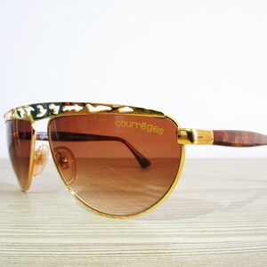 Vintage sunglasses COURREGES 9126 1990 NOS new old stock lunettes made in France