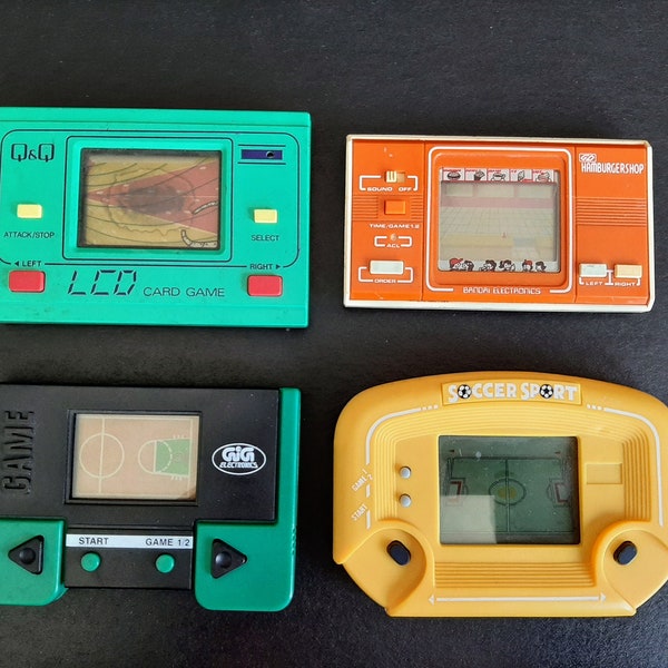 Handheld Gig Bandai video games x4 Japan