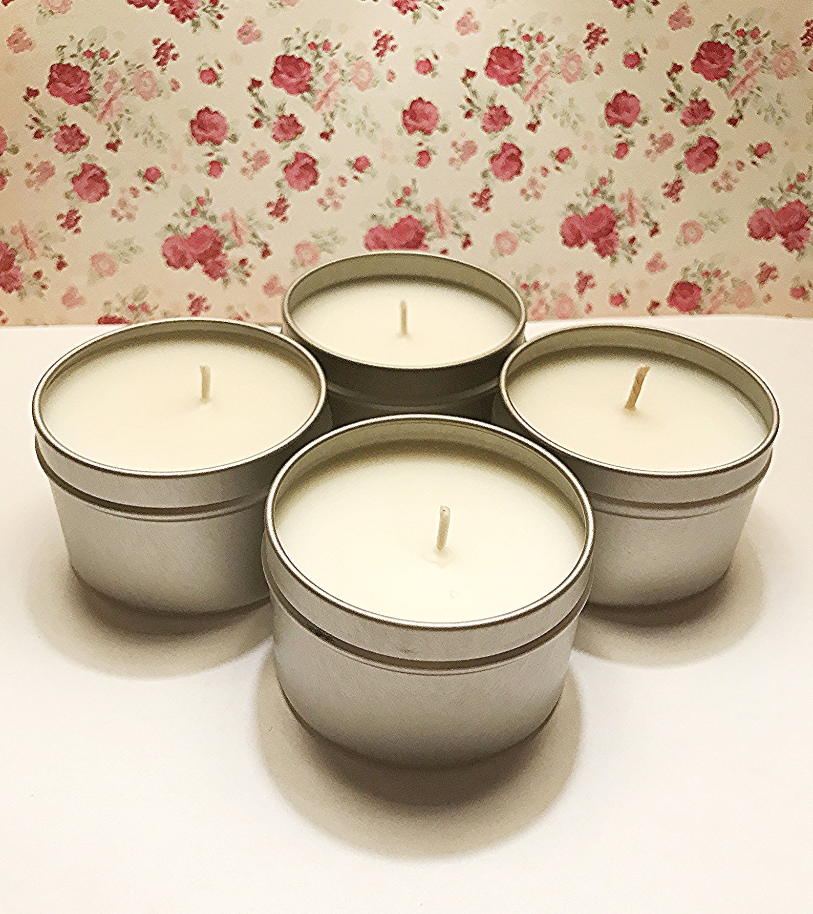 Peppermint Twist Tin Candles Gift Ideas Fragrant Candle Etsy