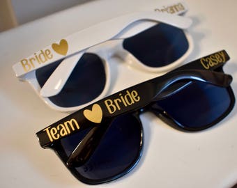 Personalized Team Bride Sunglasses