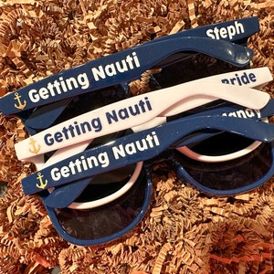 Personalized Bachelorette & Spring Break Sunglasses: Getting Nauti