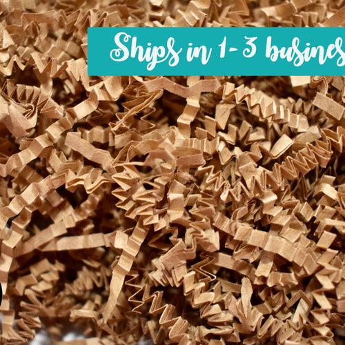 Kraft Brown Crinkle Cut Paper Ecofriendly Gift Wrap Etsy