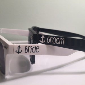 Personalized Bride & Groom Sunglasses: Set of 2