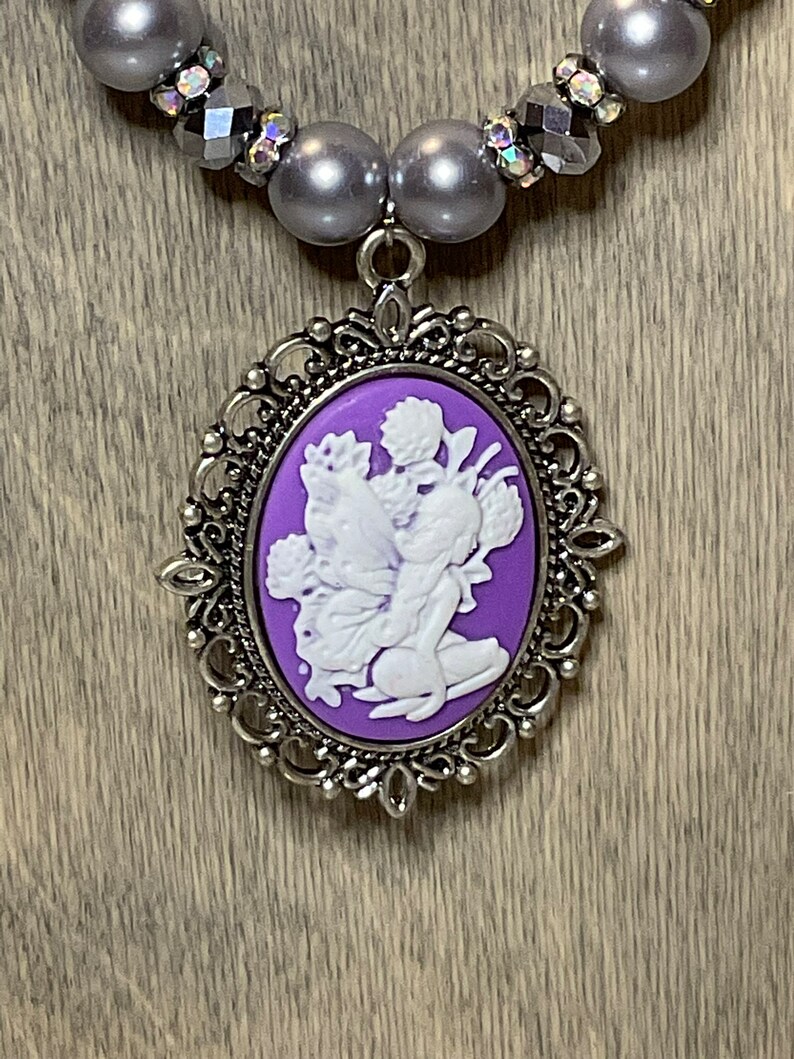 Cameo Fairy Beaded Necklace and Bracelet Etsy