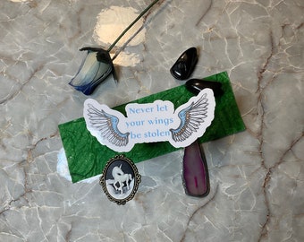 Never Let Your Wings be Stolen Sticker