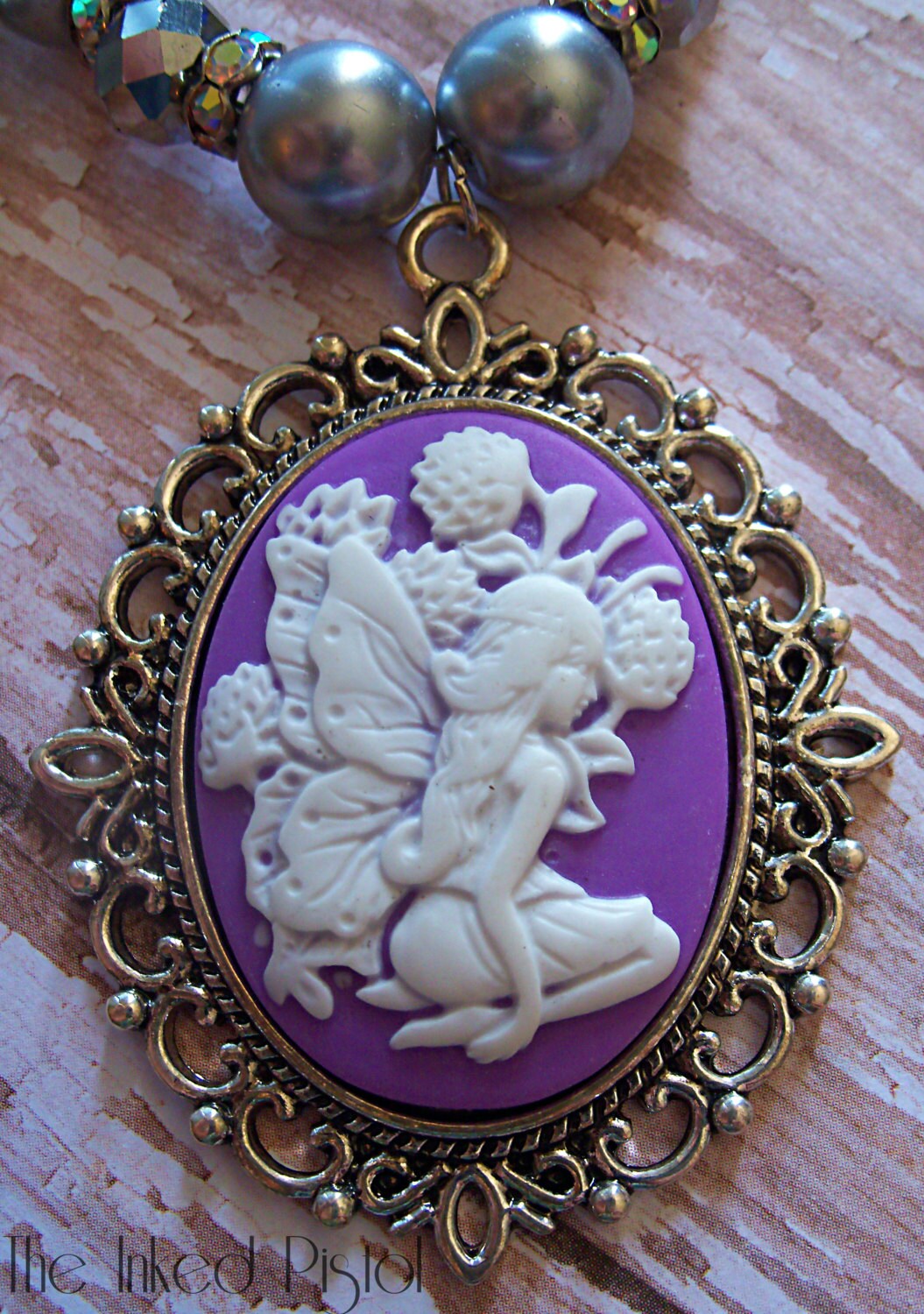 Cameo Fairy Beaded Necklace and Bracelet Etsy