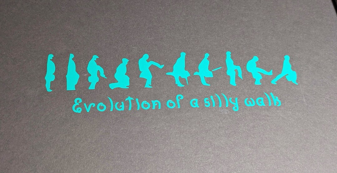Monty Python Evolution of a Silly Walk Sticker - Etsy