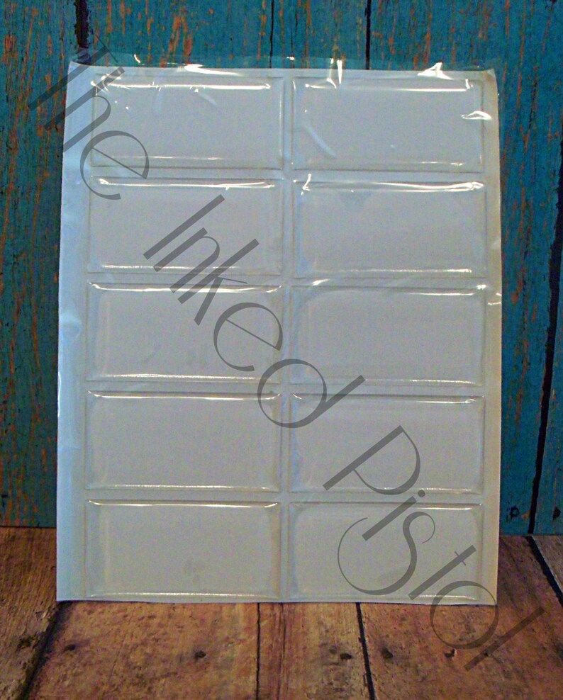 10 Piece Custom Rectangle Domino Photo Epoxy Stickers BEST Etsy
