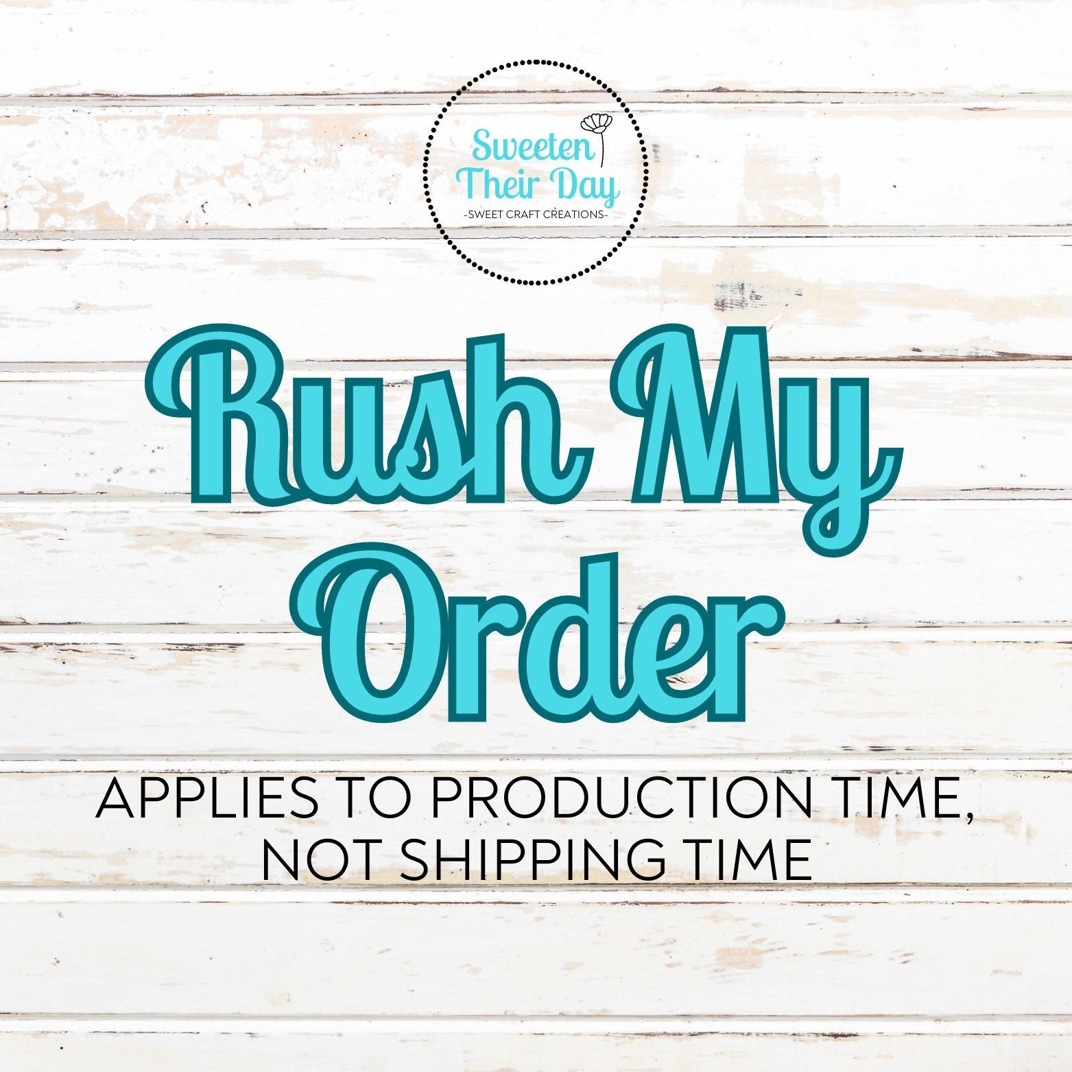 Rush Order Add On - Etsy