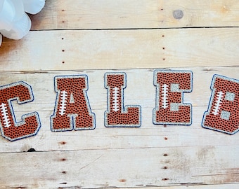 Custom Letter Cutouts for Homecoming Mum, Individual Football Letters Cutouts for Garter, Homecoming Mum Supplies, Homecoming Ribbon Name