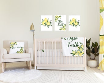 citrus crib sheet