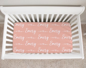 monogrammed crib sheets