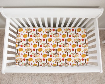 pumpkin crib sheets