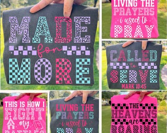 Faith Based SVG Bundle, Made For More Png, Religious PNG, Trendy Png, Stars Png, Preppy Png, Spring Png, Bible Verse Png, Checkered Png