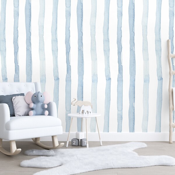 Baby Boy Nursery Wallpaper Etsy