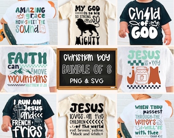 Kids SVG Bundle, Christian Png, Religious Png, Retro Png, Boy Png, Trendy Png, Faith-Based, Toddler Png, Bible Verse Png, Child of God Png