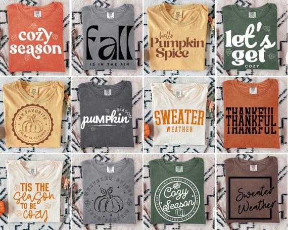 Fall Quotes Svg Bundle, Fall Svg, Pumpkin Svg, Autumn Svg, Winter Svg, Cozy Vibes Svg, Fall Sayings Svg, Cozy Svg,  Sweater Weather Svg Png