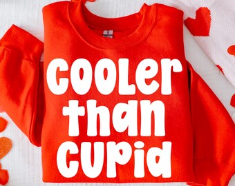 Cooler Than Cupid SVG, Funny Boy Valentine PNG, Sublimation Design, Toddler Kids Png, Retro Distressed, Xoxo, Love Day, Digital Download