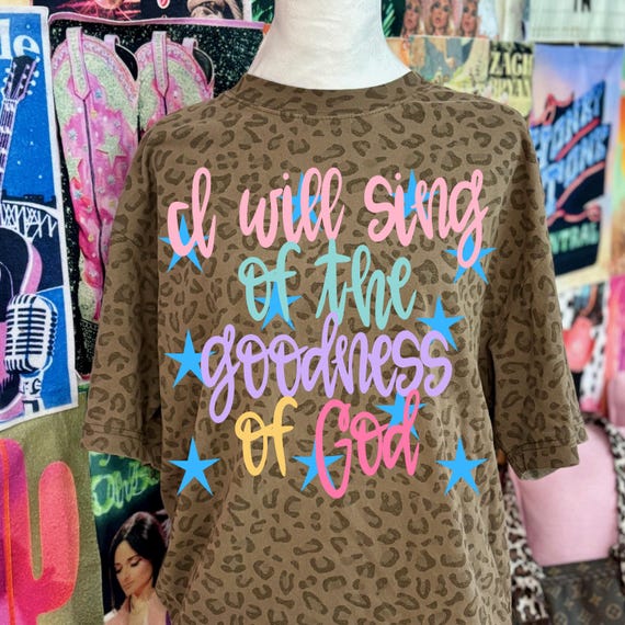 I Will Sing of the Goodness of God SVG, Doodle Png, Religious PNG, Faith Png, Trendy Png, Stars, Preppy Png, Spring Png, Craft, Millennial