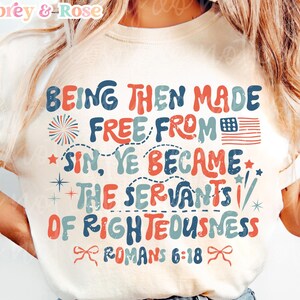 Christian 4th of July PNG SVG Sublimation Cricut Cut File Liberty Bible Verse Independence Day Patriotic Trendy Retro Groovy Graphic Design