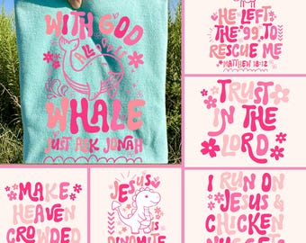 Kids SVG Bundle, SVG, Christian Png, Kids Png, Religious Png, Floral Png, Preppy Png, Trendy Png, Faith-Based, Toddler Png, Bible Verse Png