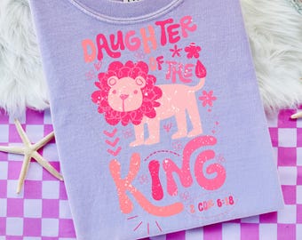 Daughter of the King SVG, Christian Png, Kids Png, Religious Png, Floral Png, Preppy Png, Trendy Png, Faith-Based, Toddler Png, Bible Verse
