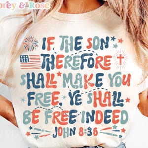 Christian 4th of July PNG SVG Sublimation Cricut Cut File Free Indeed Biblical Independence Day Patriotic Trendy Retro Groovy Graphic Design