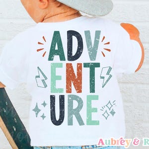 Retro Kid PNG SVG Sublimation Cricut Cut Datei Abenteuer Lustig kleiner Junge Strukturiert Distressed Kleinkind Boho Bunt Bolt Grafikdesign DTF