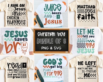 Kids SVG Bundle, SVG, Christian Png, Kids Png, Religious Png, Retro Png, Boy Png, Trendy Png, Faith-Based, Toddler Png, Bible Verse Png