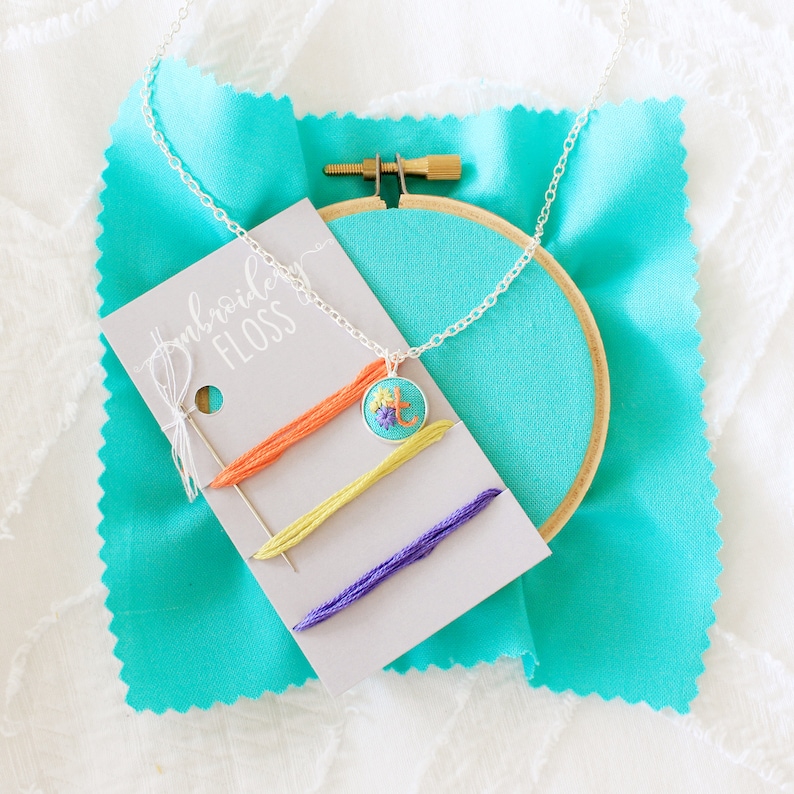 DIY Embroidery Kit Complete Jewelry Kit Colorful Modern Etsy