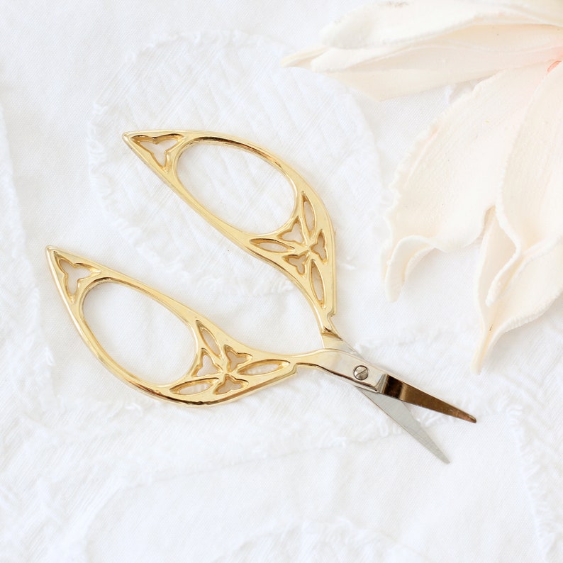 Bird Scissors. Embroidery Shears. Gold Stork Scissors. Etsy