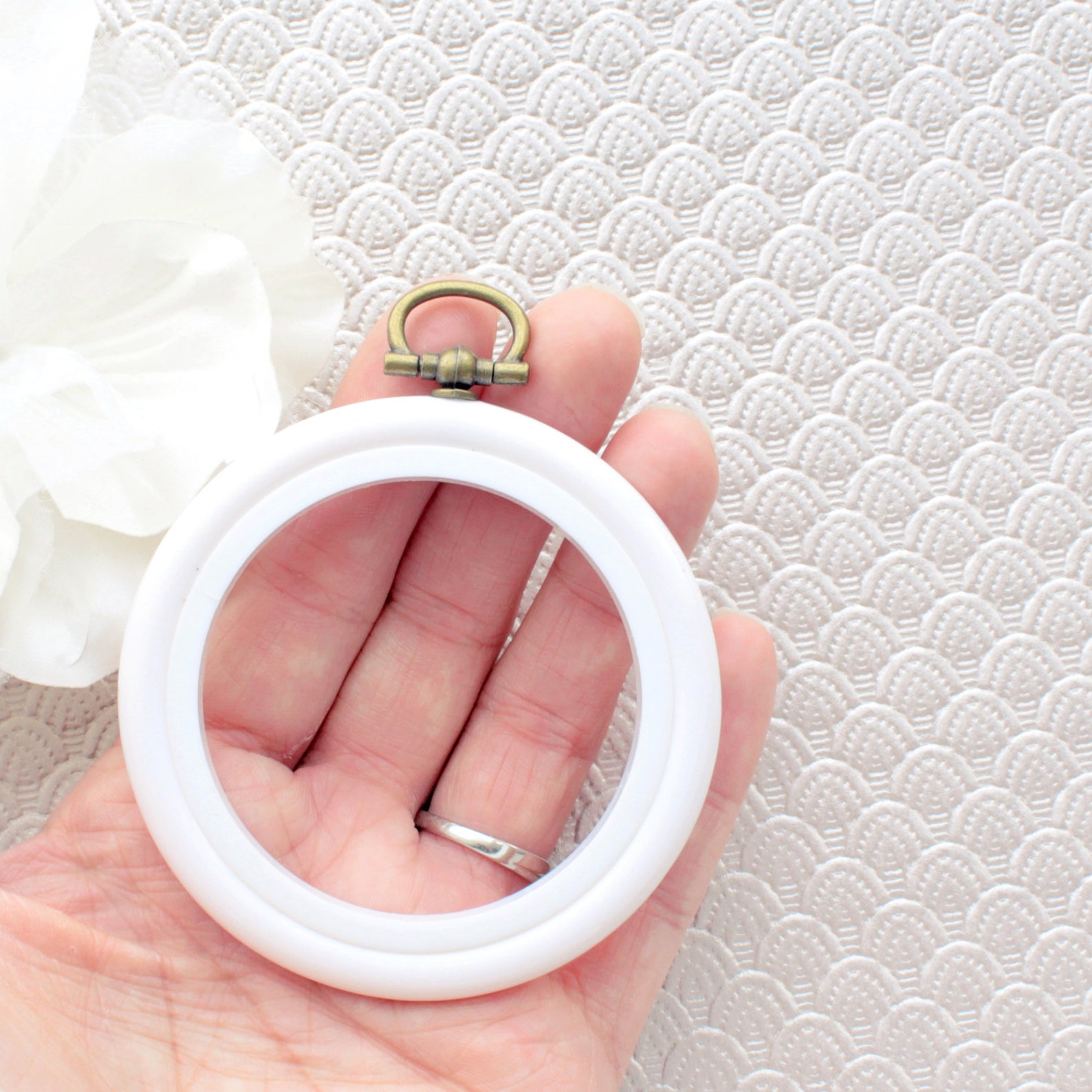 Mini Embroidery Hoop. Small Flexible Plastic Hoop. 2.5 Etsy Canada
