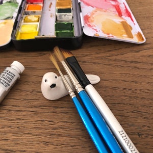 Paint Brush Rest Gift for Artist, Pen Rest Calligraphy Brush Holder Seal