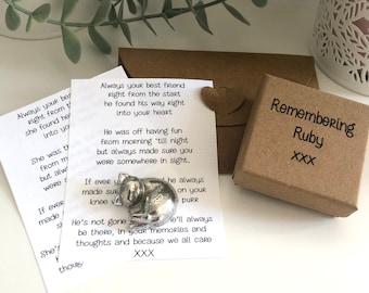 Cat Memorial Gift, Sympathy Gift, Pet Bereavement, Special  Unique Unusual Gift PERSONALISED