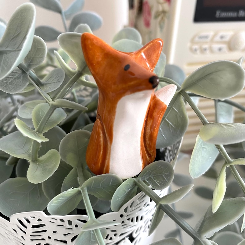 Fox Gift Hug - Ceramic Handmade image 9