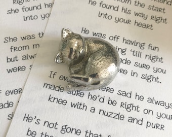 Cat Memorial Gift - Pet Bereavement & Sympathy - Handmade - PERSONALISED
