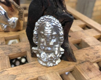 Ganesh Gift Spiritual Gift Wood and Pewter