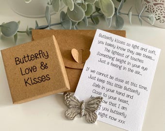 Butterfly Kisses Gift Message - Inspiration - Motivation - Unique Unusual Gift