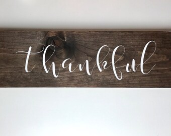 Thankful sign