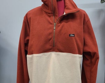 Sustainable Fleece Terracotta and Beige Fleece Women Fleece - Etsy