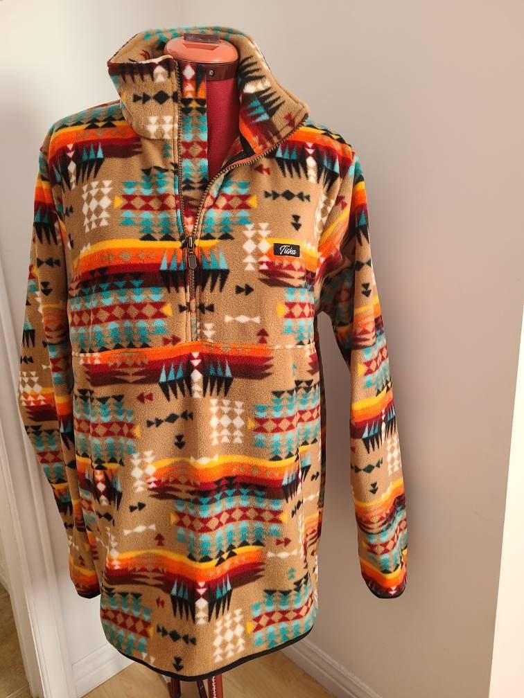 Aztec print fleece best sale jacket