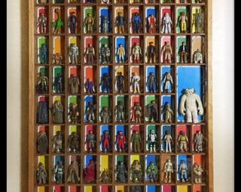 Set Of 4 Handmade Walnut Display Cases For Vintage Star Wars Etsy