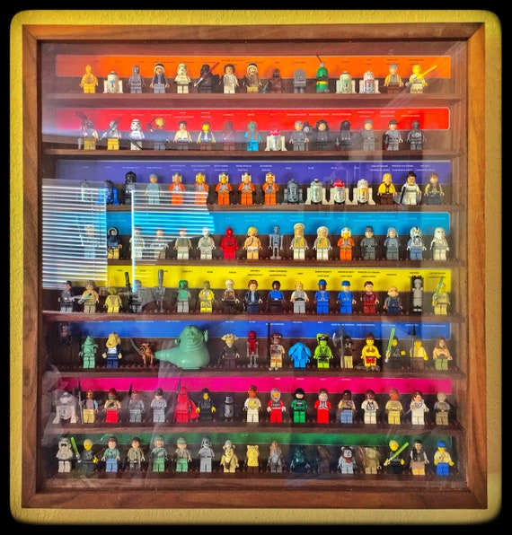 Handmade Walnut Shadow Box Wall Display Cabinet For Lego Star Etsy