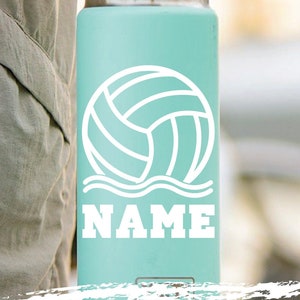 Water Polo w/ Name Sticker: Ball Design Vinyl Decal