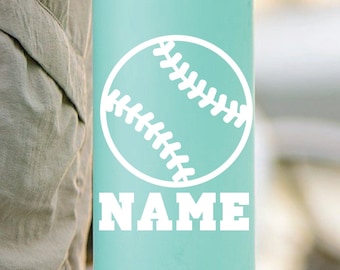 Softball Decal with Player Name | Personalized | Gift | Custom Sticker |