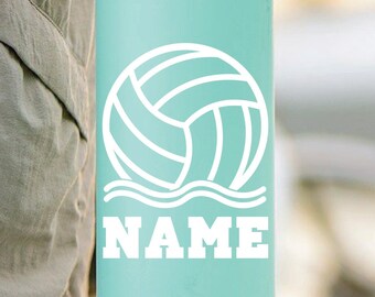 Water Polo w/ Name Sticker: Ball Design Vinyl Decal